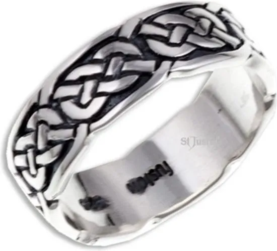 Pictish Knot (Narrow) Zilveren Ring Maat 66 (SR910.66)