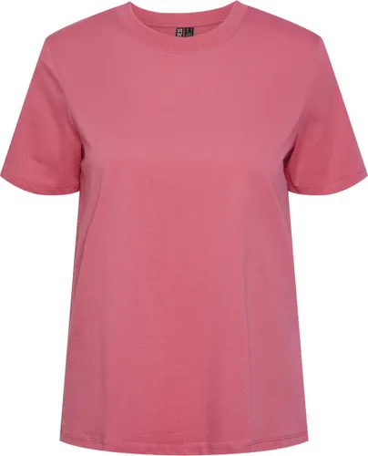 Pieces T-shirt Pcria Ss Solid Tee Noos Bc 17140802 Hot Pink Dames