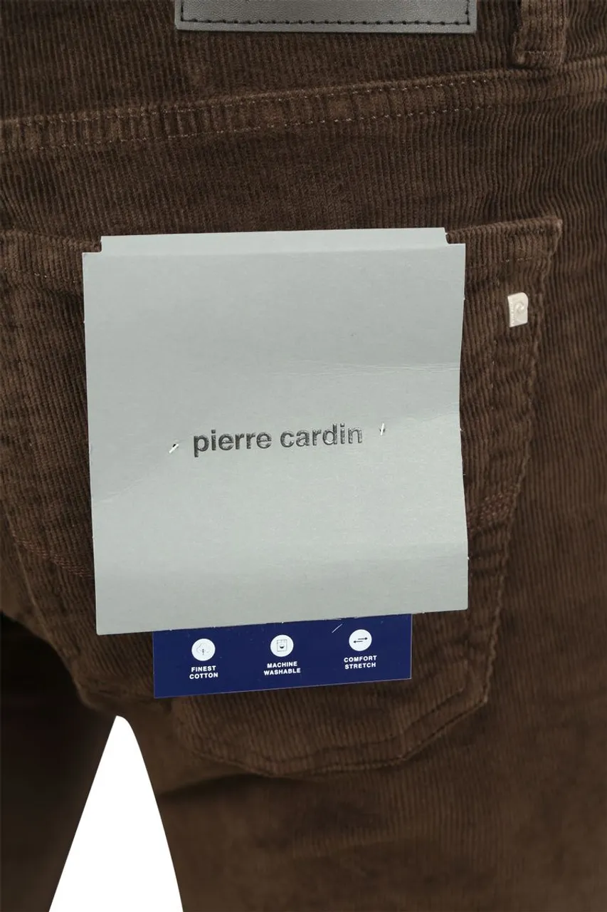 Pierre Cardin Broek Lyon Future Flex Corduroy Bruin - maat W 33