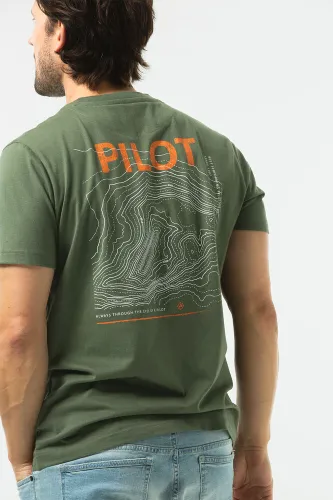 Pilot t-shirt groen