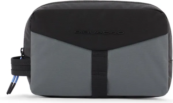 Piquadro Spike Organized Toiletry Bag Black
