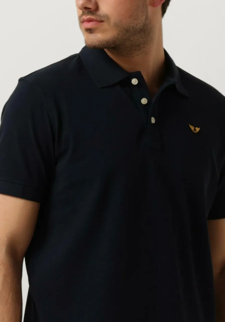 PME LEGEND Heren Polo's & T-shirts Short Sleeve Polo Garment Dye - Blauw