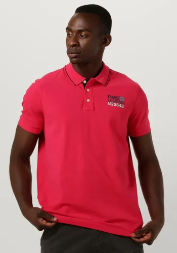 PME LEGEND Heren Polo's & T-shirts Short Sleeve Polo Stretch Pique Package - Roze