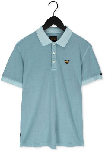 PME Legend Polo Short Sleeve Polo Garment Dyed Pique Lichtblauw Heren