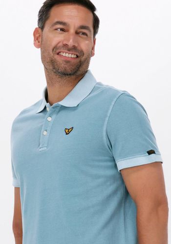 PME Legend Polo Short Sleeve Polo Garment Dyed Pique Lichtblauw Heren