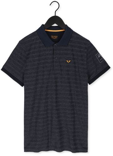 PME Legend Polo Short Sleeve Polo Jacquard Pique Donkerblauw Heren