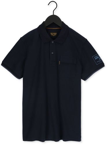 PME Legend Polo Short Sleeve Polo Stretch Jersey Donkerblauw Heren