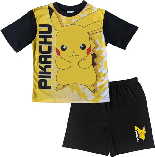 Pokémon shortama - pyjama Pokemon Pikachu - geel met zwart