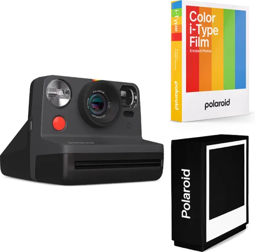 Polaroid Now Gen 2 Black - Complete starter set - incl. Photobox Black en 8 foto's