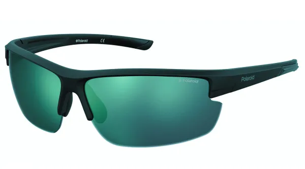 Polaroid® Polariserende Sport Zonnebril Green Reflection Bril Spiegellenzen Verstelbare Neuspads
