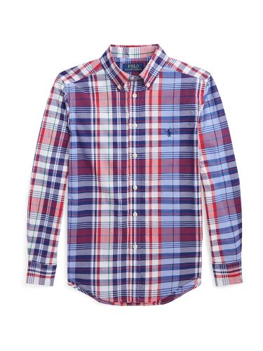 Polo  Overhemd  lichtblauw / donkerblauw / knalrood / offwhite