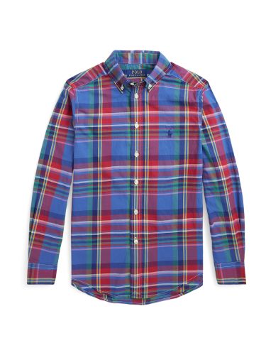 Polo  Overhemd  royal blue/koningsblauw / lichtgeel / rood / wit