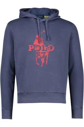 Polo Ralph Lauren Big & Tall trui blauw geprint hoodie