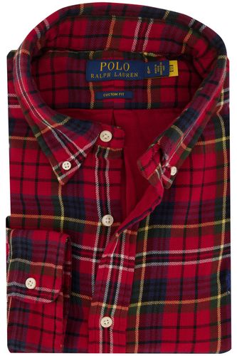 Polo Ralph Lauren casual overhemd Custom Fit rood geruit katoen wijde fit