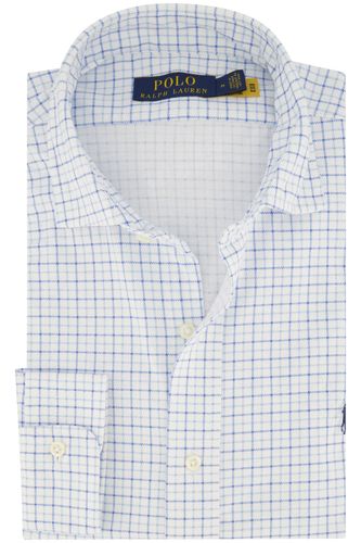 Polo Ralph Lauren casual overhemd  wit geruit katoen normale fit