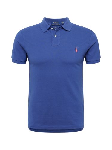 Polo  Shirt  blauw / lichtroze