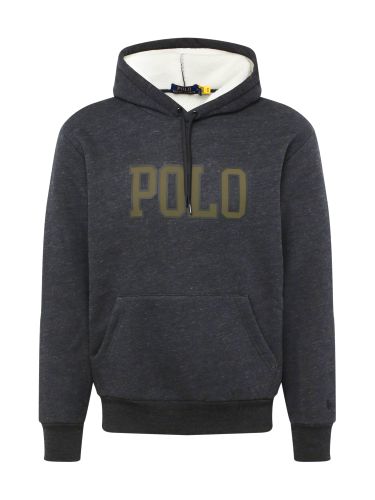Polo  Sweatshirt  kaki / zwart gemêleerd