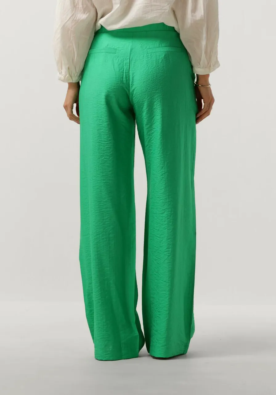 POM AMSTERDAM Dames Broeken Lush Green Pants - Groen