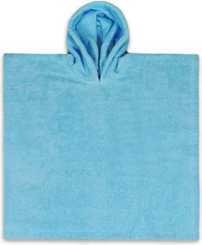poncho blauw | kinderen | na het zwemmen | na het douchen | 100% zuivere katoen | poncho | bad
