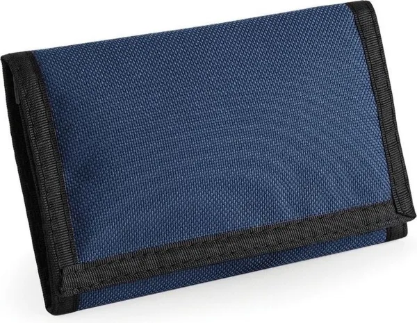 Portemonnee/portefeuille navy blauw 13 cm - Tassen accessoires voor dames/heren - Portemonnees/pasjeshouder