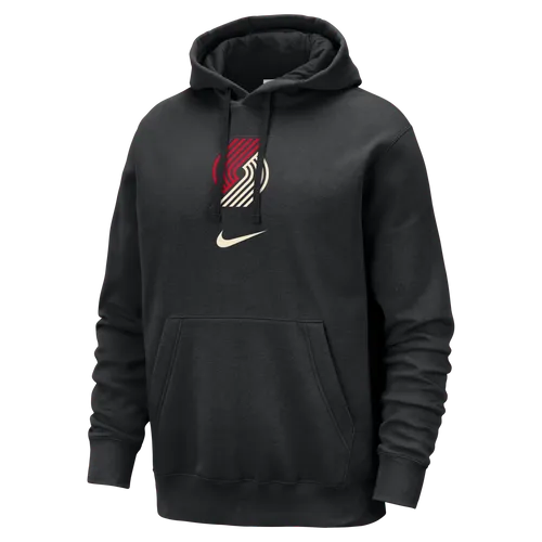 Portland Trail Blazers Club Fleece City Edition Nike NBA-hoodie voor heren - Zwart