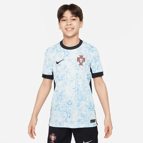 Portugal (herenelftal) 2024/25 Stadium Uit Nike Dri-FIT replica voetbalshirt voor kids - Bruin
