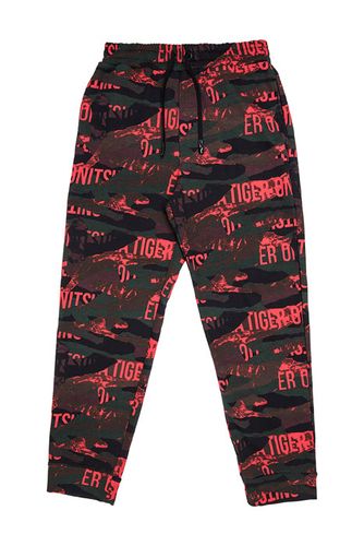 Printed Jogger Pant Fiery Red
