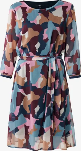 Printed Jurk With Elastic Cuffs Dames - Multicolor