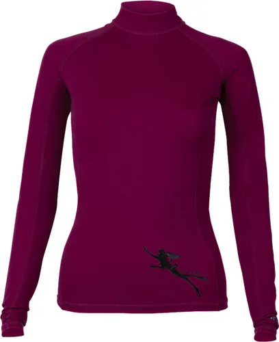 Procean UV-werend Longsleeve shirt | Dames | Lady Diver | donker fuchsia |
