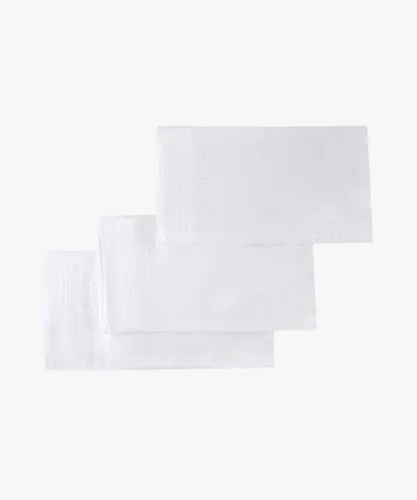 Profuomo 3-Pack katoenen zakdoeken Heren Wit