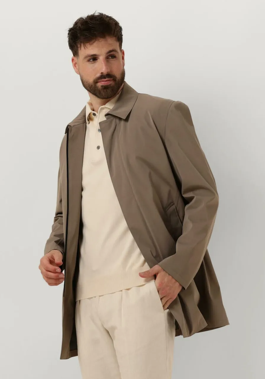PROFUOMO Heren Jassen Outerw Mgnt Clsr Long - Taupe
