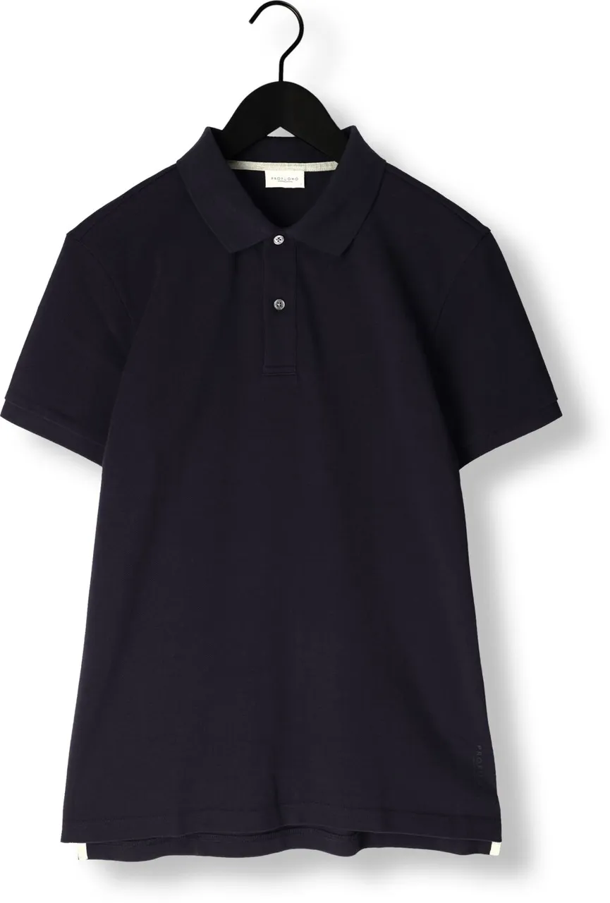 PROFUOMO Heren Polo's & T-shirts Polo Short Sleeve - Donkerblauw