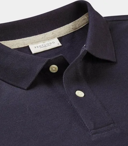 Profuomo - Polo Navy Melange - Modern-fit - Heren Poloshirt