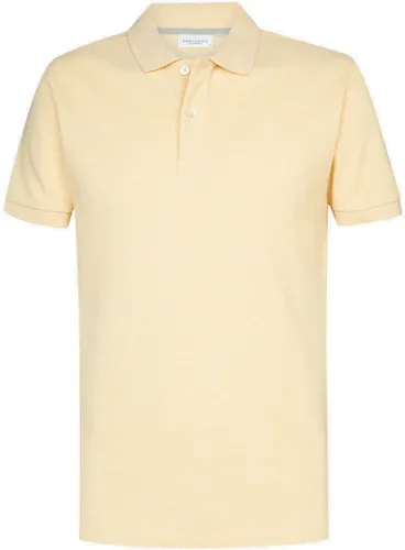 Profuomo slim fit heren polo - geel