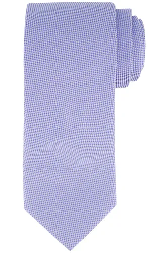 Profuomo stropdas blauw geprint 100% zijde