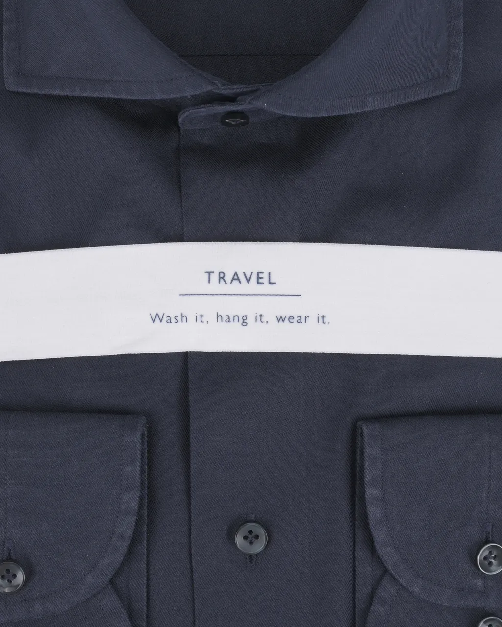 Profuomo Travel overhemd met lange mouwen