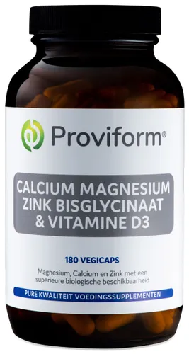 Proviform Calcium Magnesium Zink Bisglycinaat & D3 Vegicaps