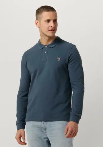 PS PAUL SMITH Heren Polo's & T-shirts Mens Slim Fit Ls Polo Shirt Zebra - Blauw