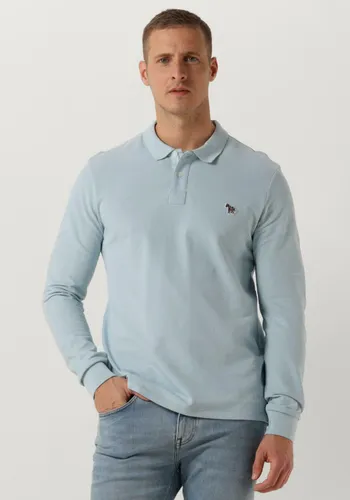 PS PAUL SMITH Heren Polo's & T-shirts Mens Slim Fit Ls Polo Shirt Zebra - Lichtblauw