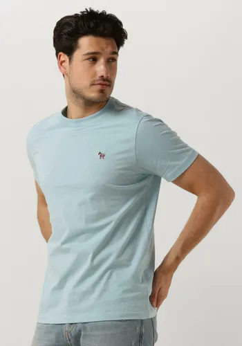 PS PAUL SMITH Heren Polo's & T-shirts Mens Slim Fit Ss Tshirt Zebra Badge - Lichtblauw