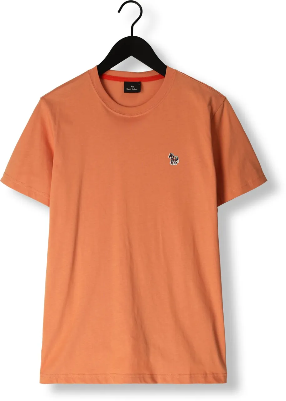 PS PAUL SMITH Heren Polo's & T-shirts Mens Slim Fit Ss Tshirt Zebra Badge - Oranje