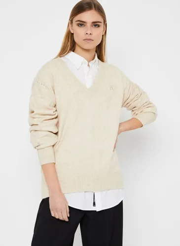 Puff Sleeve V-Nk Sweater by Tommy Hilfiger