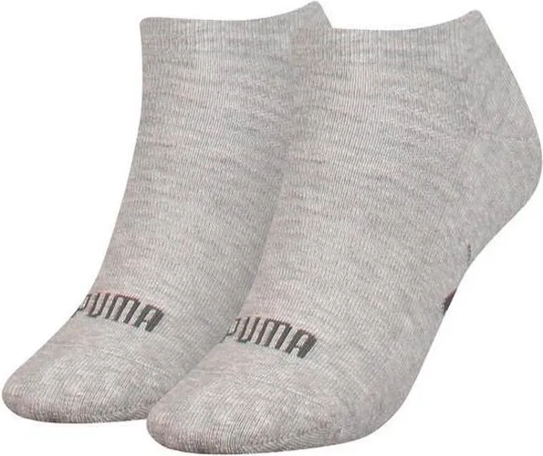 Puma 2 paar - dames sneaker sokken - Badstof zool - 42 - Grijs