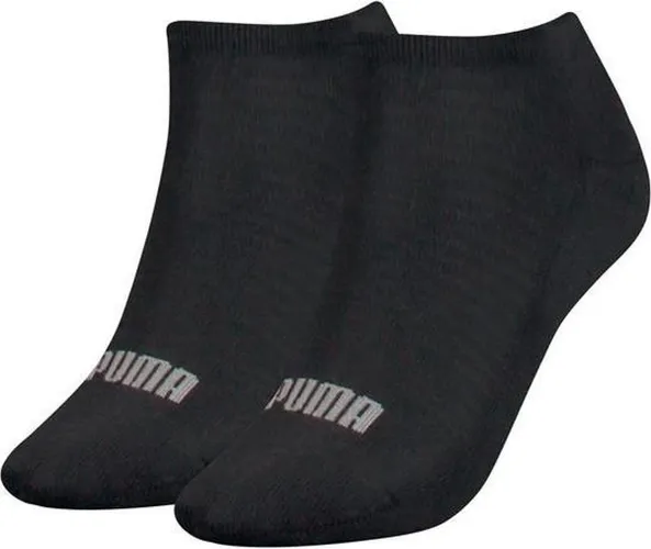 Puma 2 paar dames sneaker sokken - Badstof zool - 42 - Zwart