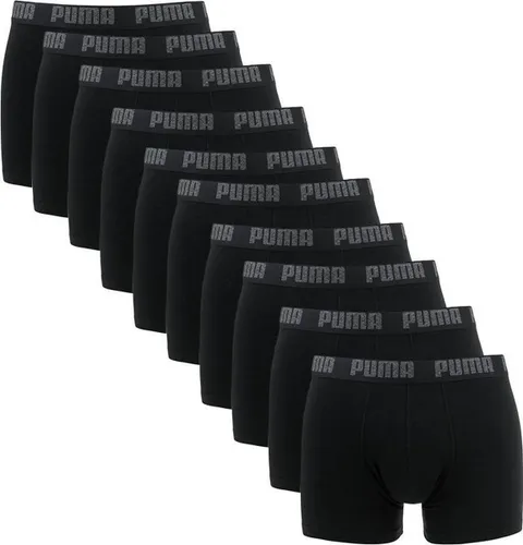 PUMA Basic Boxer 10-pack Solid Black