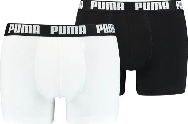 Puma Basic Boxer heren (2-pack) - zwart en wit