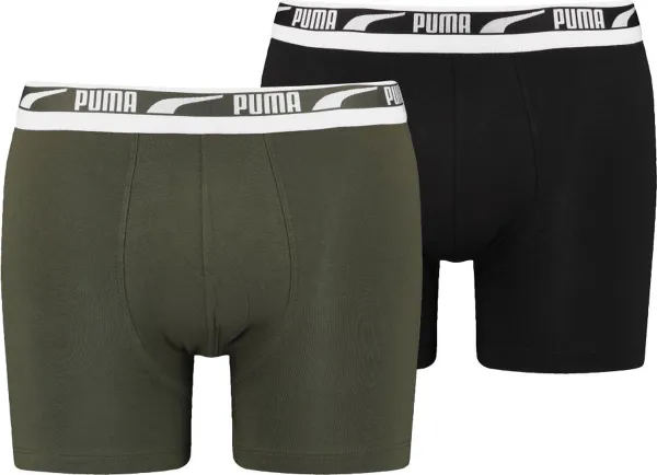 Puma Boxershorts Multi Logo 2-pack Forest Night