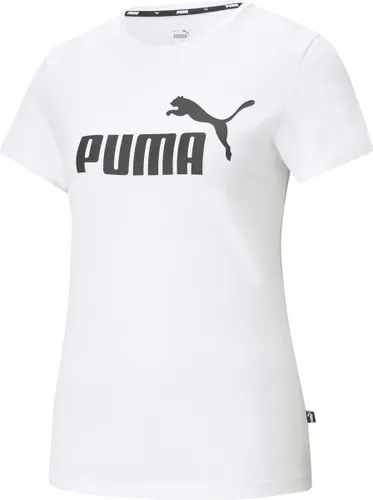PUMA ESS Logo Tee Dames T-shirt - Wit