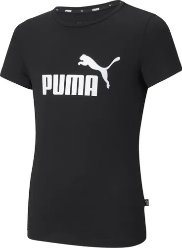 PUMA ESS Logo Tee G Meisjes T-shirt - Zwart