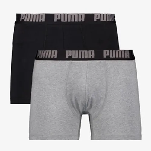 Puma Everyday Basic Boxer 2 paar zwart grijs